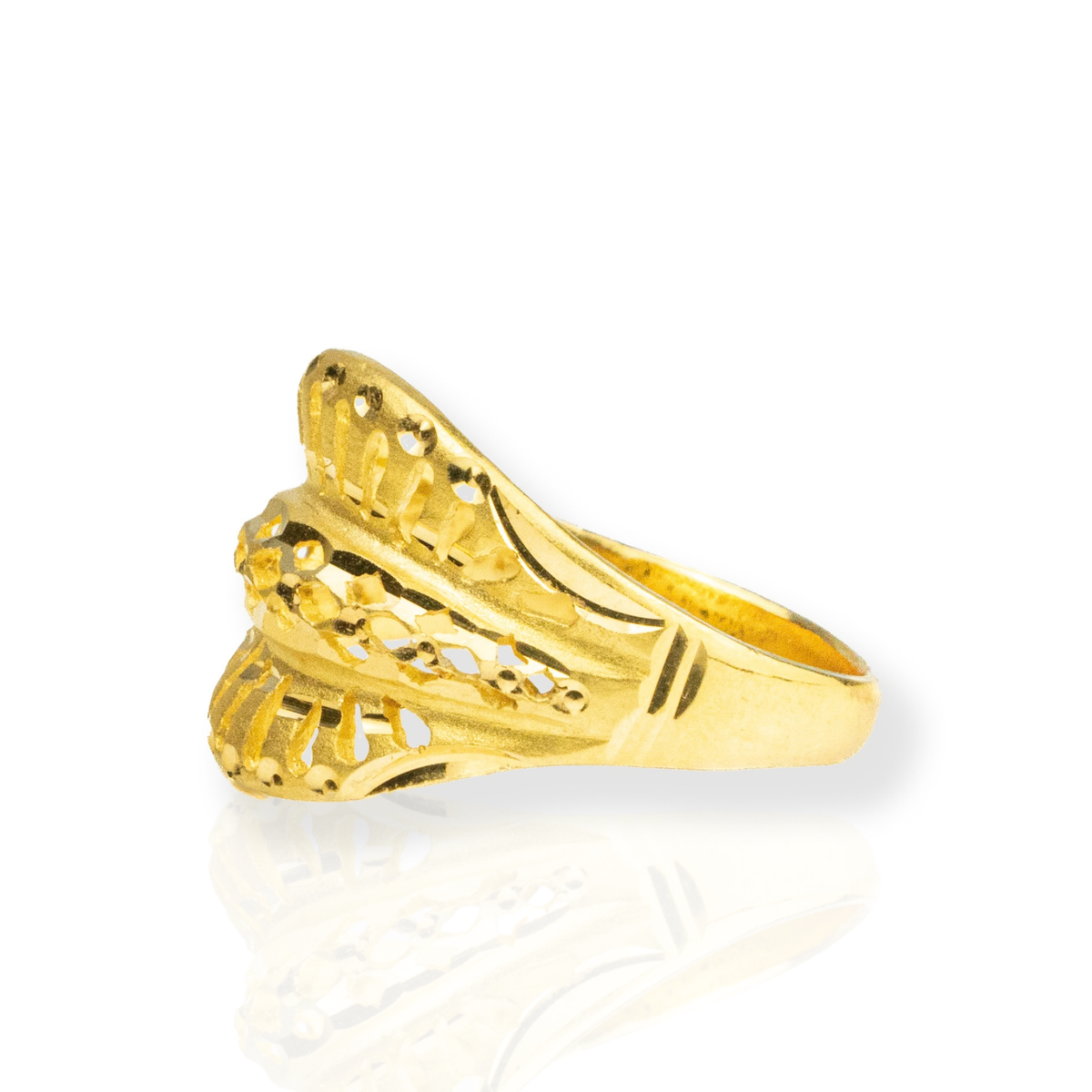 22k Womens yellow gold ring size 9
