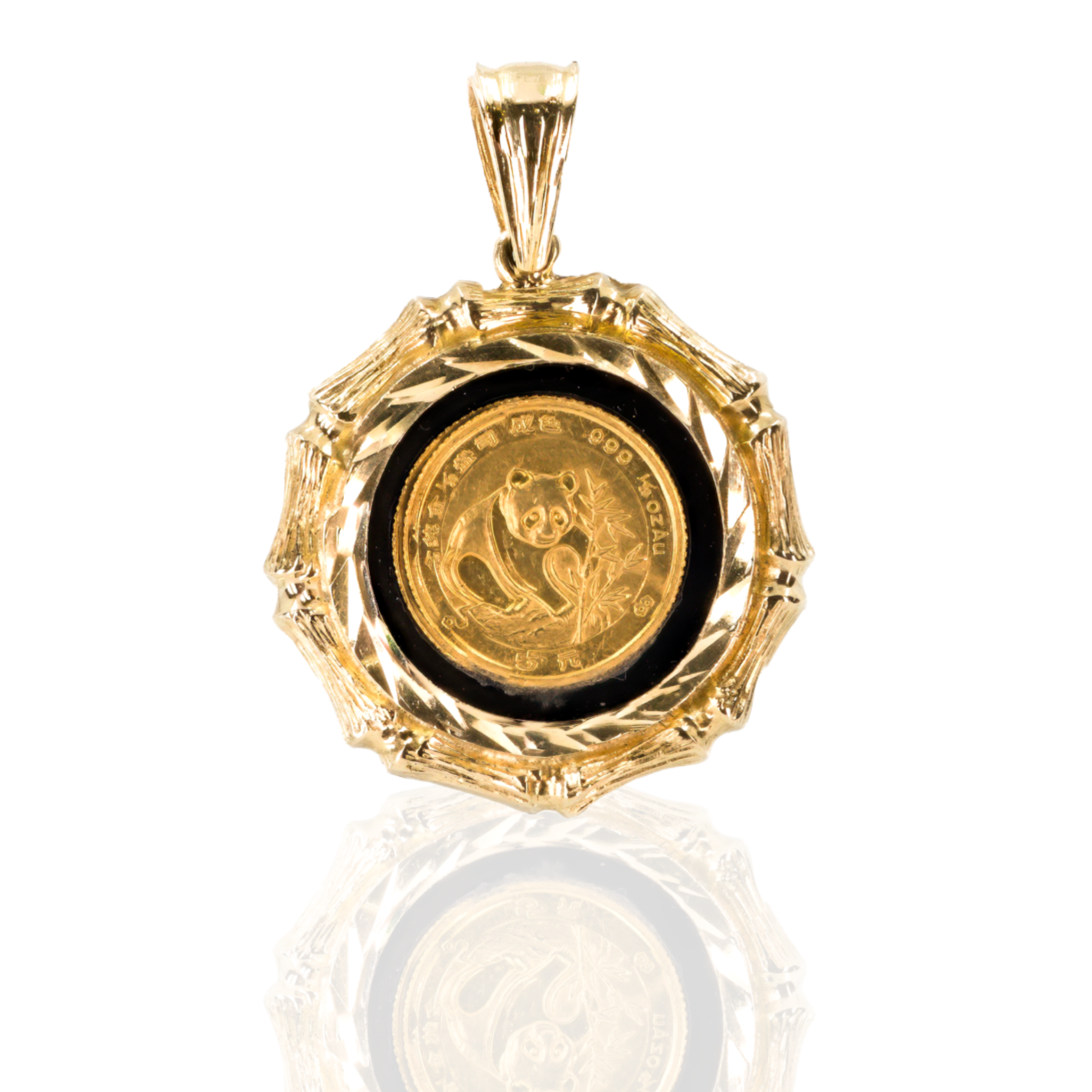 Chinese Panda Gold Coin Pendant