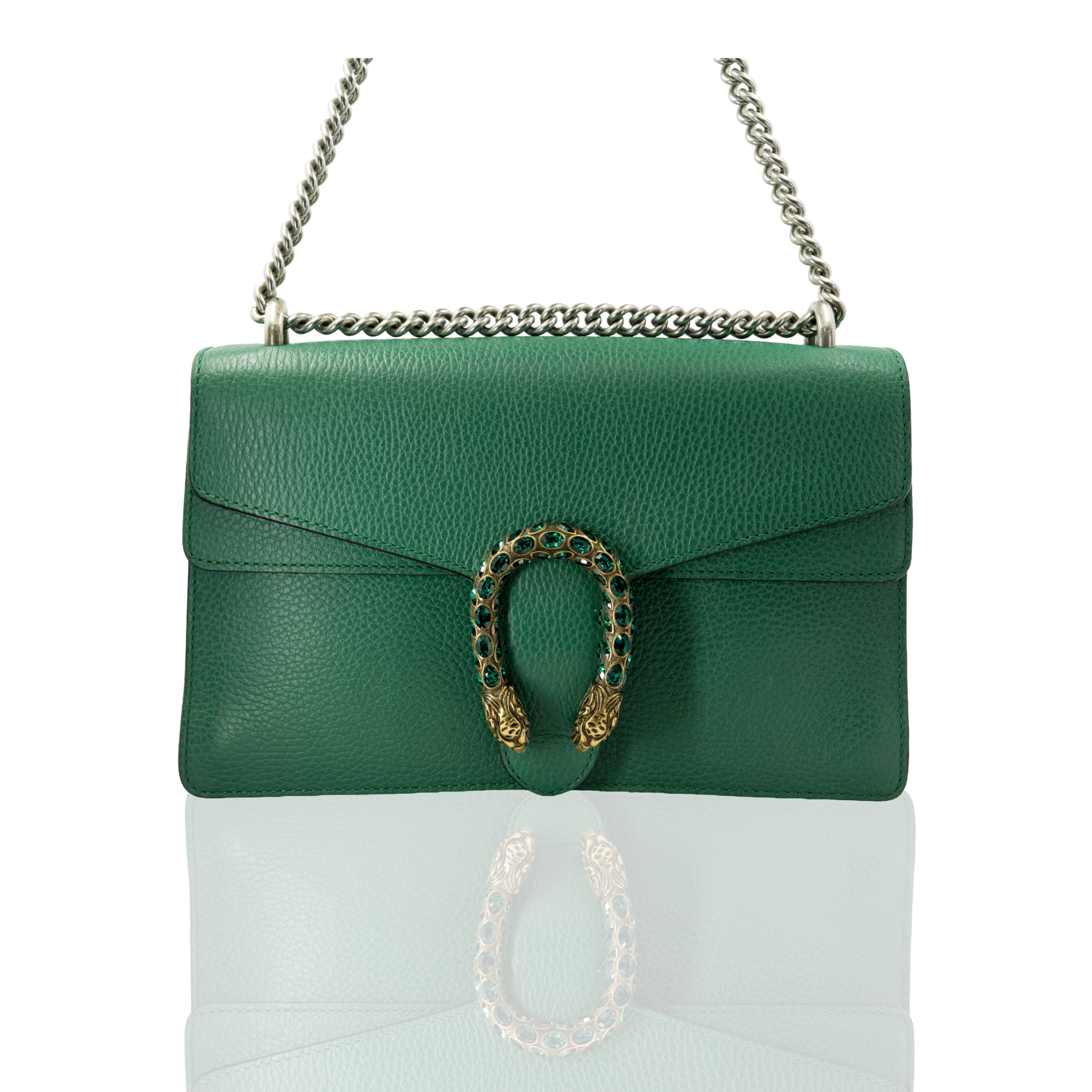 Gucci Medium Green GG Supreme Dionysus Bag | Serial #400249