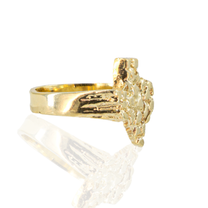 10K Yellow Gold Classic Nugget Statement Ring