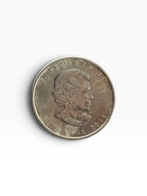 2011 Maple Leaf 5 Dollar Silver Coin 1oz