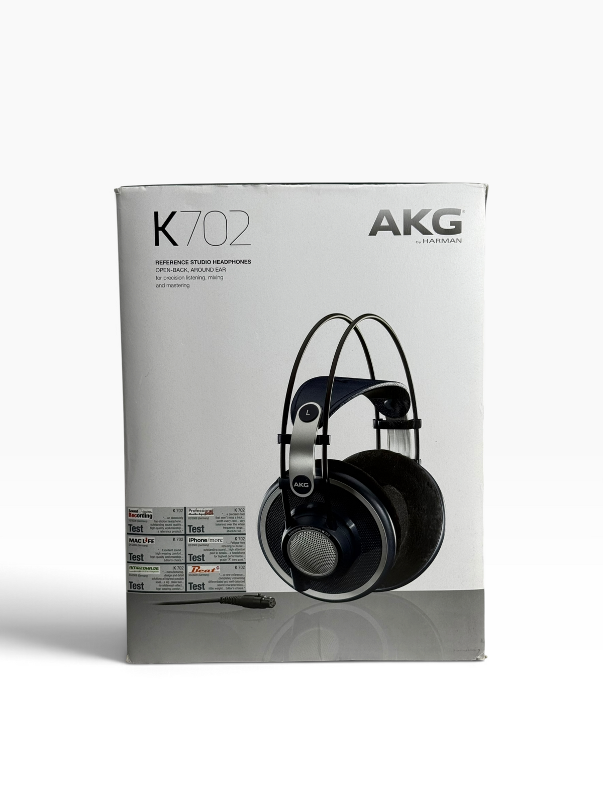 AKG K702 Open-Back Dynamic Reference Studio Headphones – (SN: 4500829144) w/ Original Box