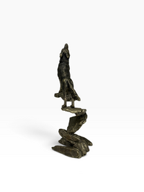 Mark Hopkins Limited Edition Bronze Wolf Sculpture #462 – with Certificate of Authenticity