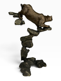Mark Hopkins Limited Edition Bronze Cougar Sculpture #318– with Certificate of Authenticity
