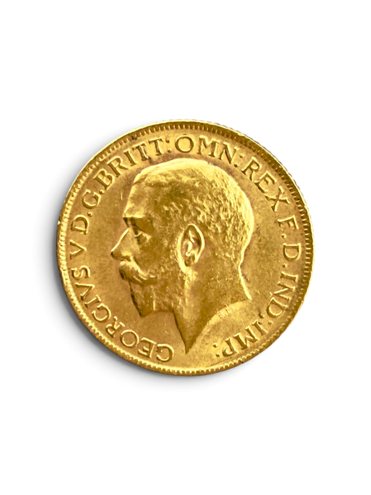 1912 Gold Sovereign King George V British Coin