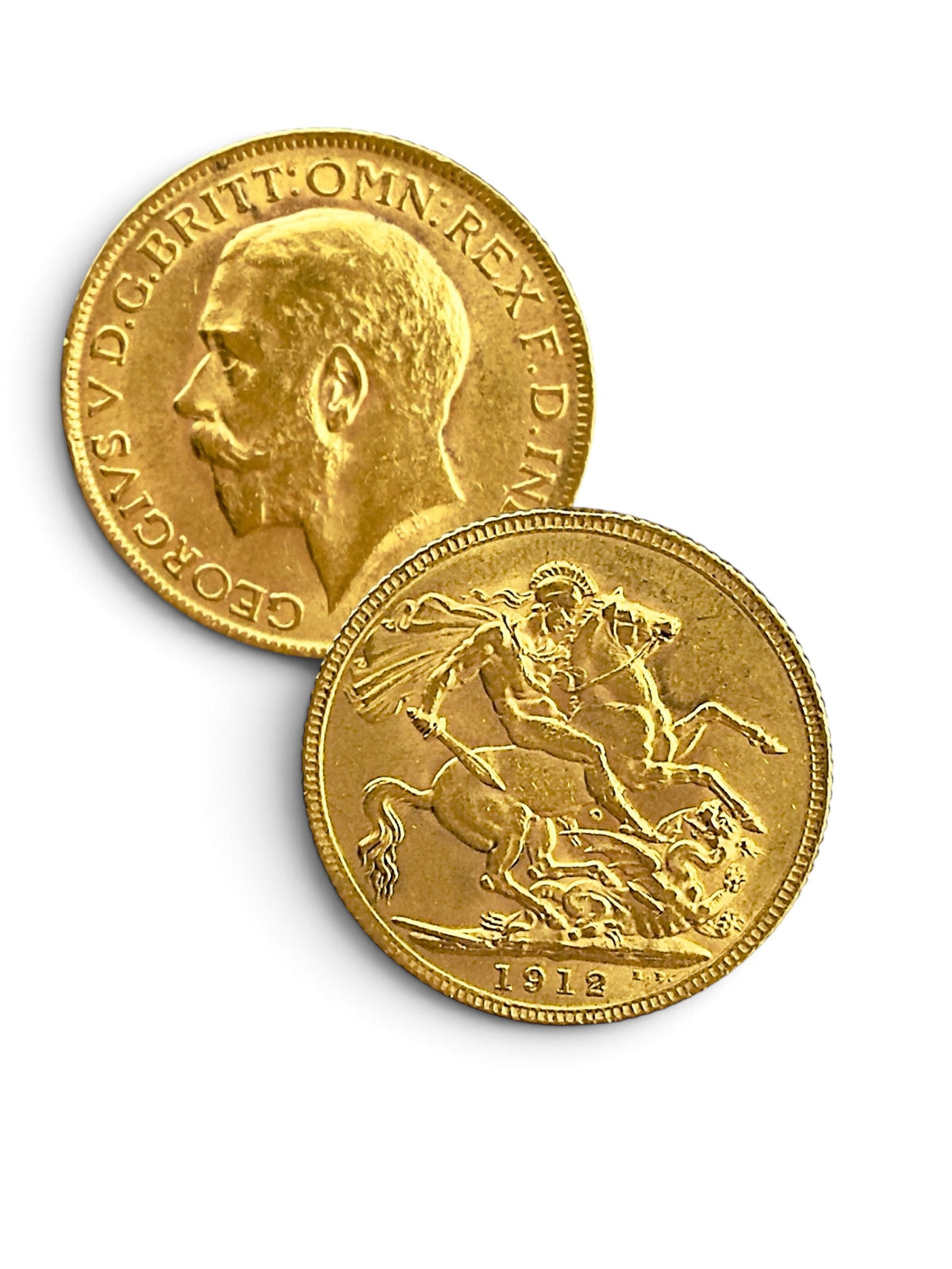 1912 Gold Sovereign King George V British Coin