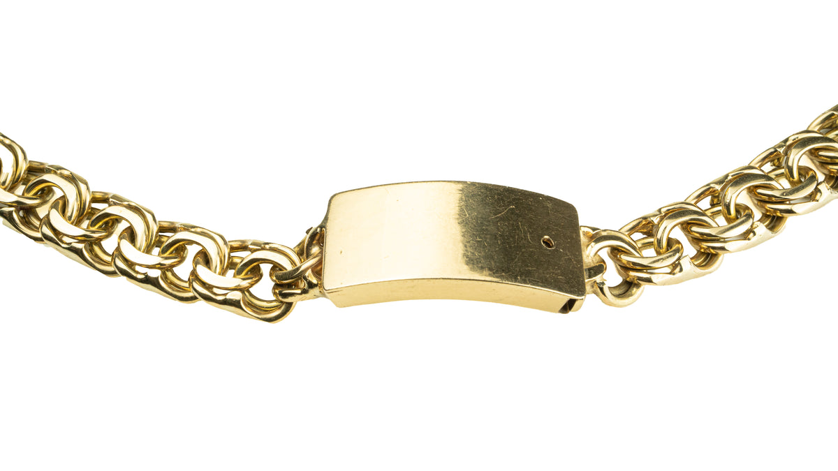25' 10K Yellow Gold Chino Link Chain Necklace 11.1mm 147.1G