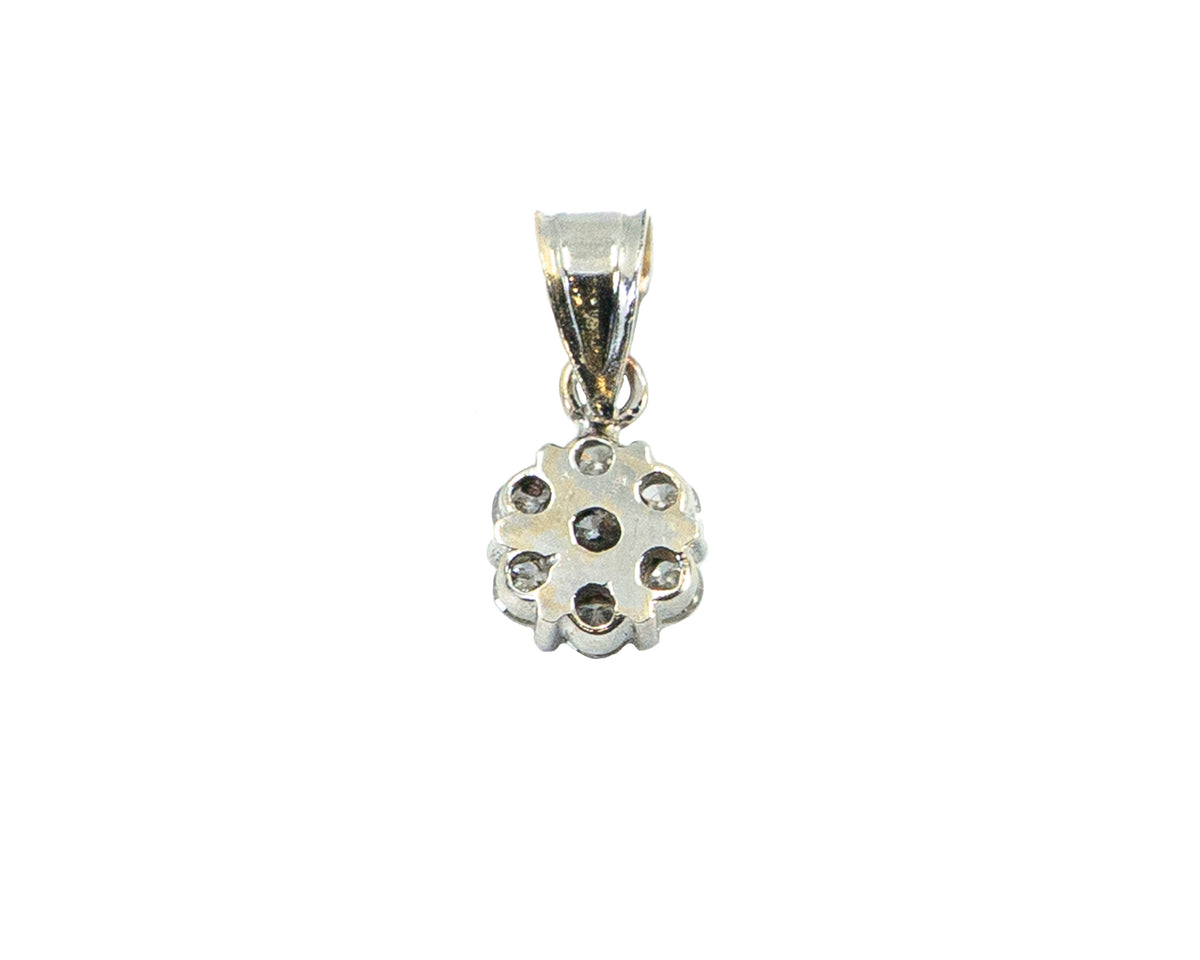Diamond cluster pendant
