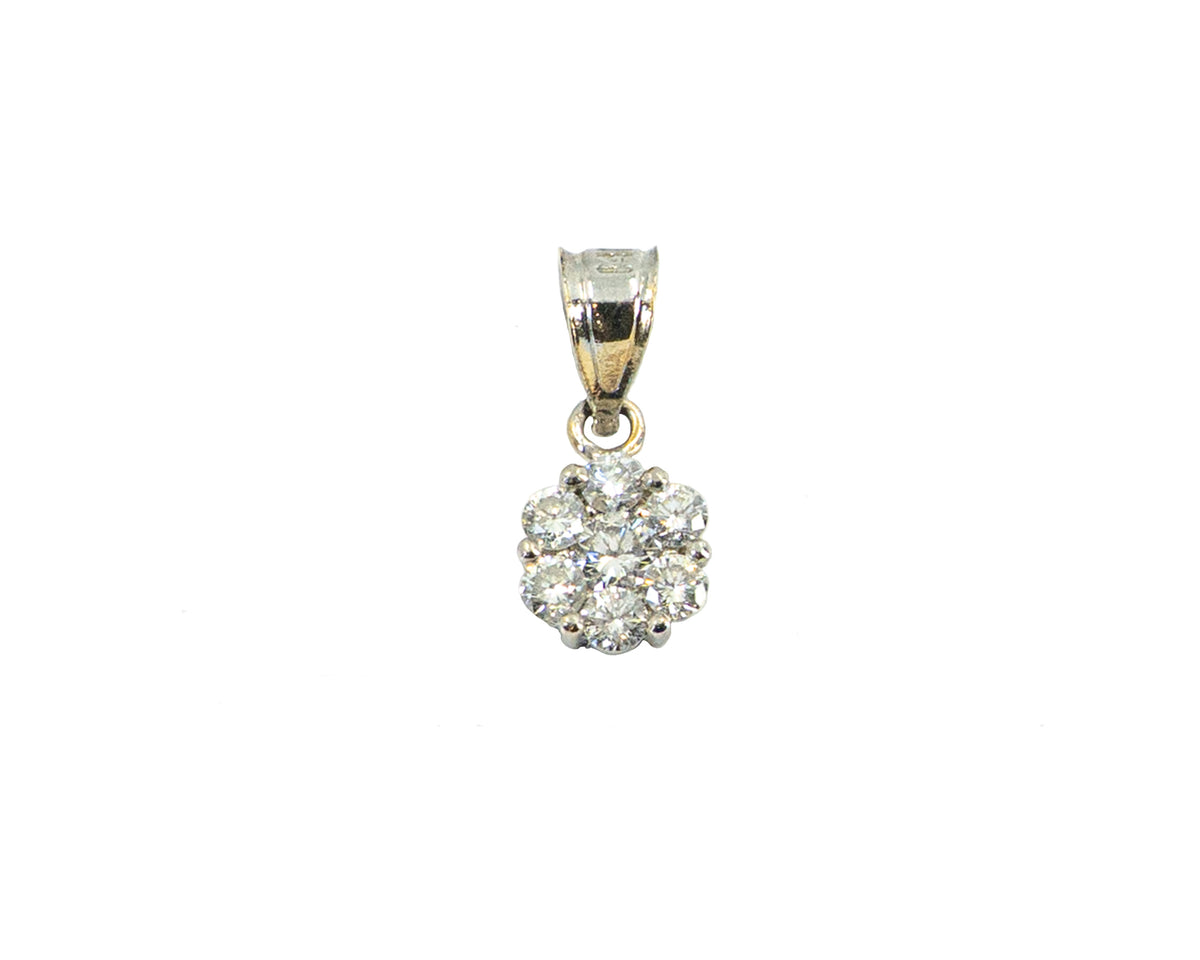 Diamond cluster pendant