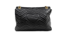 Gucci GG Marmont XL Black Leather Shoulder Bag